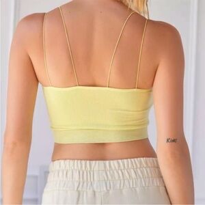 Urban Outfitters Markie Seamless Strappy Top- Yellow